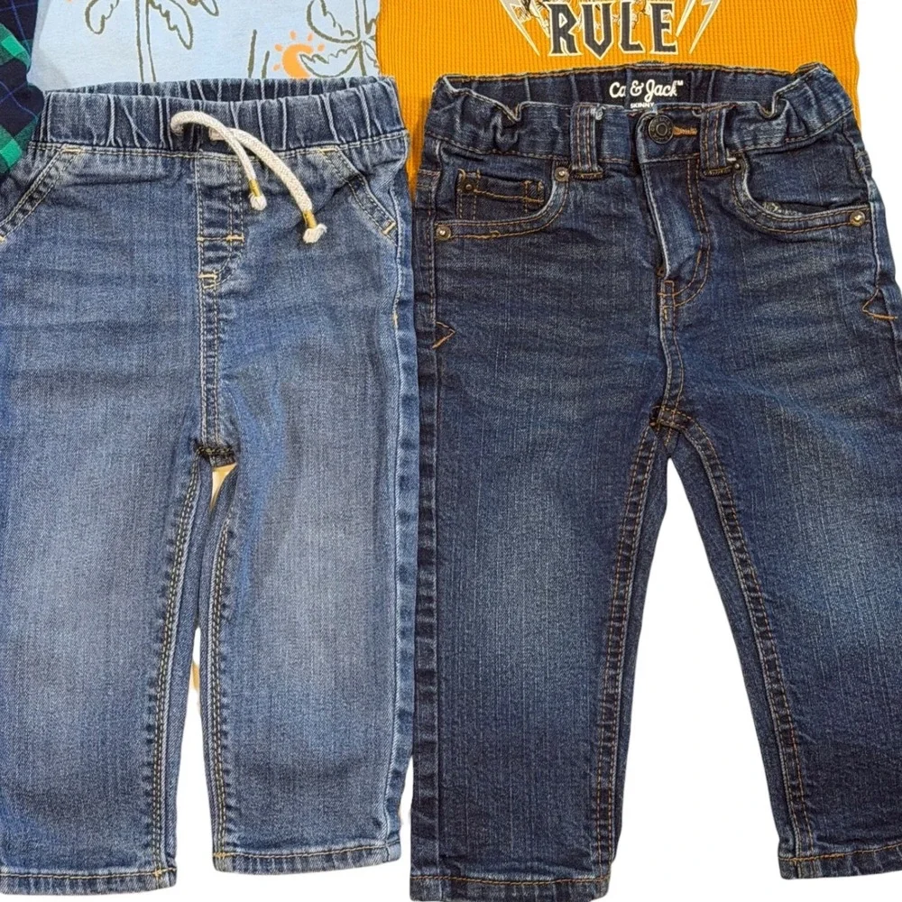 Carter's Disney Gymboree Baby Boy's 18M Clothing Lot 25 Pcs Jeans Shirts Mixed
